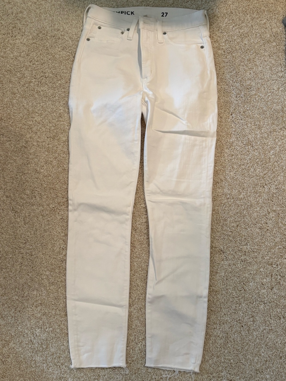White Slim Trousers - Clean Minimal Style